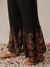 Ada Hand Embroidered Black Georgette Lucknowi Chikankari Palazzo A711196
