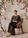 Ada Hand Embroidered Black Georgette Lucknowi Chikankari Palazzo A711196